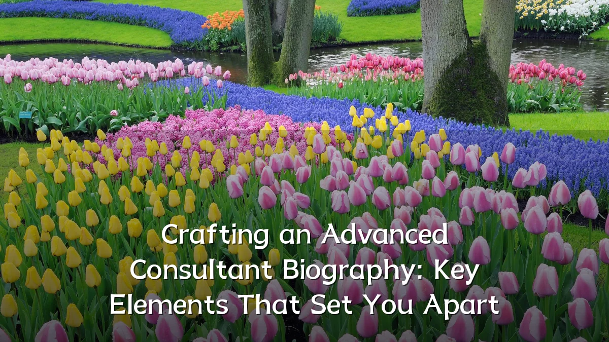 Crafting an Advanced Consultant Biography: Key Elements That Set You Apart