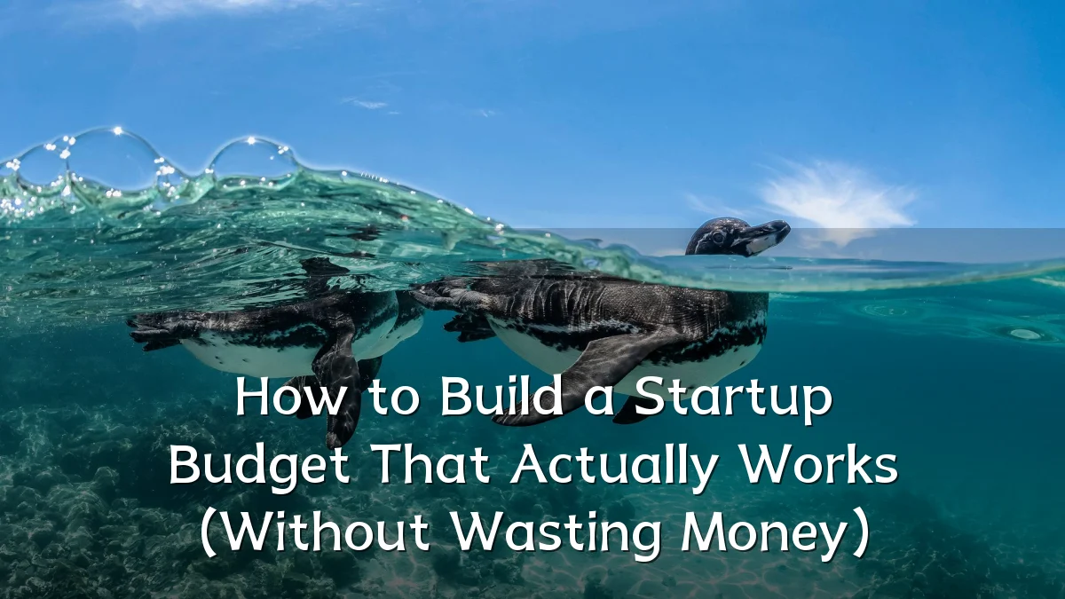 How to Build a Startup Budget That Actually Works (Without Wasting Money)