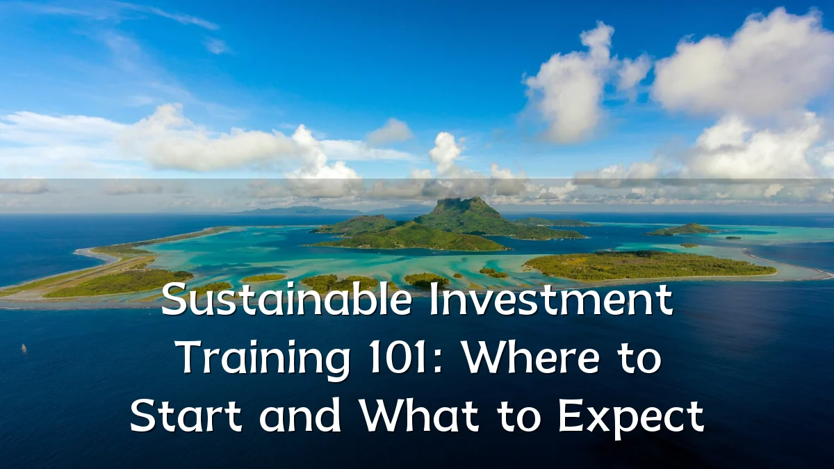 Sustainable Investment Training 101: Where to Start and What to Expect