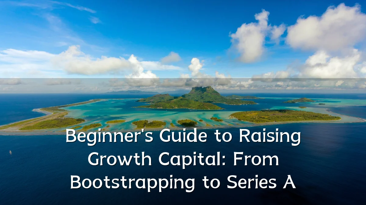 Beginner's Guide to Raising Growth Capital: From Bootstrapping to Series A