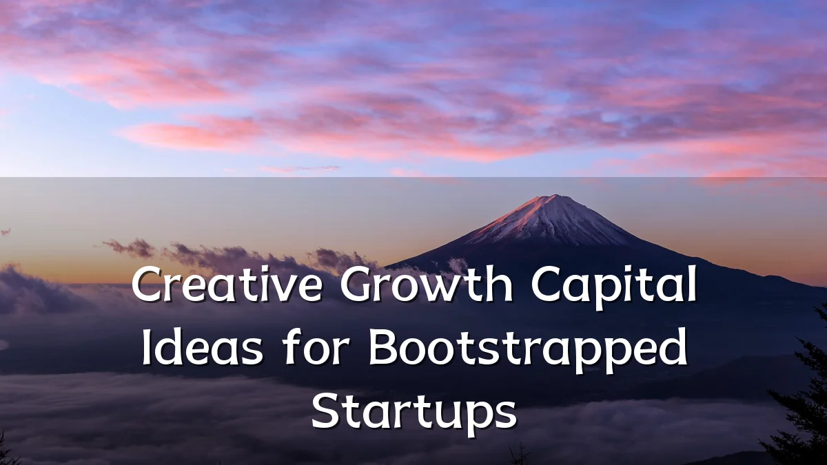 Creative Growth Capital Ideas for Bootstrapped Startups