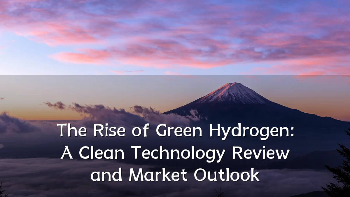 The Rise of Green Hydrogen: A Clean Technology Review and Market Outlook
