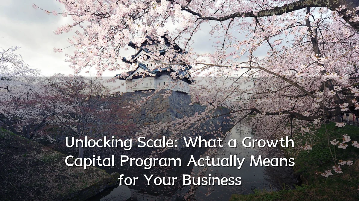 Unlocking Scale: What a Growth Capital Program Actually Means for Your Business